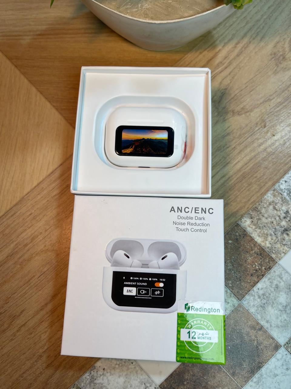 A9 Pro AirPods: Smart ANC/ENC Wireless Earbuds with Touchscreen Display & Bluetooth 5.4 - Crystal Clear Audio for Android/iPhone